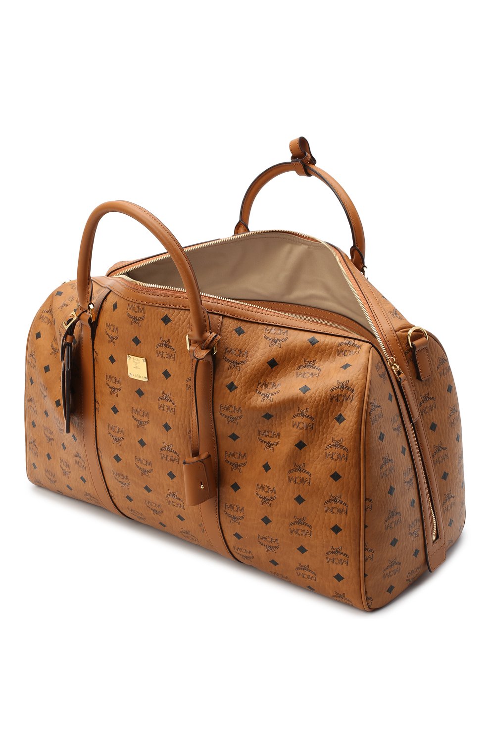 Мужская дорожная сумка traveler MCM коричневого цвета по цене 105000 руб., арт. MMV AAVY02 | Фото 4 Мужская дорожная сумка traveler MCM коричневого цвета, арт. MMV AAVY02 | Фото 4