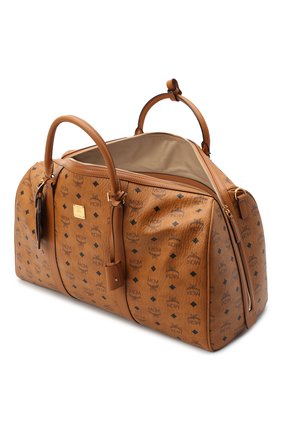 Мужская дорожная сумка traveler MCM коричневого цвета по цене 105000 руб., арт. MMV AAVY02 | Фото 4 Мужская дорожная сумка traveler MCM коричневого цвета, арт. MMV AAVY02 | Фото 4