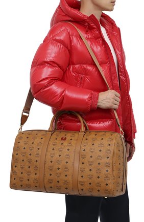 Мужская дорожная сумка traveler MCM коричневого цвета по цене 105000 руб., арт. MMV AAVY02 | Фото 5 Мужская дорожная сумка traveler MCM коричневого цвета, арт. MMV AAVY02 | Фото 5