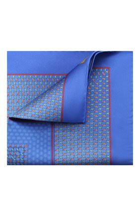 Мужской шелковый платок ZILLI синего цвета по цене 8280 руб., арт. 51209/HANDKERCHIEF | Фото 1 Мужской шелковый платок ZILLI синего цвета, арт. 51209/HANDKERCHIEF | Фото 1