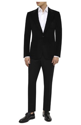 Мужской хлопковый пиджак DOLCE & GABBANA черного цвета по цене 169000 руб., арт. G20S7Z/FUVB2 | Фото 2 Мужской хлопковый пиджак DOLCE & GABBANA черного цвета, арт. G20S7Z/FUVB2 | Фото 2