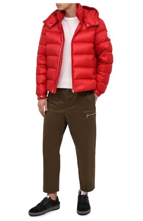 Мужская пуховая куртка arves MONCLER красного цвета по цене 88300 руб., арт. F2-091-1A201-00-53334 | Фото 2 Мужская пуховая куртка arves MONCLER красного цвета, арт. F2-091-1A201-00-53334 | Фото 2