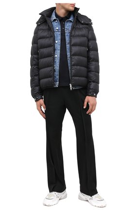 Мужская пуховая куртка verte MONCLER черного цвета по цене 88300 руб., арт. F2-091-1A202-00-C0606 | Фото 2 Мужская пуховая куртка verte MONCLER черного цвета, арт. F2-091-1A202-00-C0606 | Фото 2