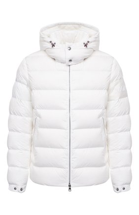 Мужская пуховая куртка MONCLER белого цвета по цене 97600 руб., арт. F2-091-1A543-00-C0572 | Фото 1 Мужская пуховая куртка MONCLER белого цвета, арт. F2-091-1A543-00-C0572 | Фото 1