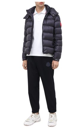 Мужское хлопковое поло MONCLER белого цвета по цене 14700 руб., арт. F2-091-8A703-00-84556 | Фото 2 Мужское хлопковое поло MONCLER белого цвета, арт. F2-091-8A703-00-84556 | Фото 2