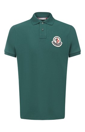 Мужское хлопковое поло MONCLER зеленого цвета по цене 22200 руб., арт. F2-091-8A711-00-84556 | Фото 1 Мужское хлопковое поло MONCLER зеленого цвета, арт. F2-091-8A711-00-84556 | Фото 1