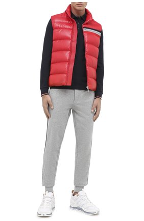 Мужское хлопковое поло MONCLER темно-синего цвета по цене 16900 руб., арт. F2-091-8B701-00-84556 | Фото 2 Мужское хлопковое поло MONCLER темно-синего цвета, арт. F2-091-8B701-00-84556 | Фото 2