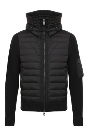 Мужская комбинированный кардиган MONCLER черного цвета по цене 59900 руб., арт. F2-091-9B508-00-A9340 | Фото 1 Мужская комбинированный кардиган MONCLER черного цвета, арт. F2-091-9B508-00-A9340 | Фото 1