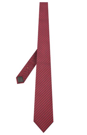 Мужской шелковый галстук CANALI красного цвета по цене 13000 руб., арт. 24/HJ02841 | Фото 2 Мужской шелковый галстук CANALI красного цвета, арт. 24/HJ02841 | Фото 2