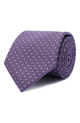 Мужской шелковый галстук CANALI сиреневого цвета по цене 11000 руб., арт. 18/HJ02843 | Фото 1 Мужской шелковый галстук CANALI сиреневого цвета, арт. 18/HJ02843 | Фото 1