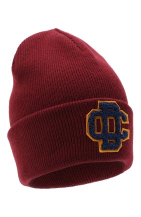 Женский шерстяная шапка DSQUARED2 бордового цвета по цене 15700 руб., арт. KNM0001 01W03227 | Фото 1 Женский шерстяная шапка DSQUARED2 бордового цвета, арт. KNM0001 01W03227 | Фото 1