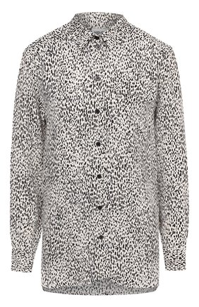 Женская рубашка из вискозы KENZO черно-белого цвета по цене 32300 руб., арт. FA62CH03053C | Фото 1 Женская рубашка из вискозы KENZO черно-белого цвета, арт. FA62CH03053C | Фото 1