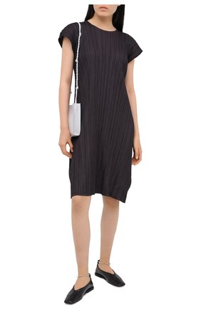 Женское платье ISSEY MIYAKE темно-серого цвета по цене 49250 руб., арт. PP08-JH504 | Фото 2 Женское платье ISSEY MIYAKE темно-серого цвета, арт. PP08-JH504 | Фото 2