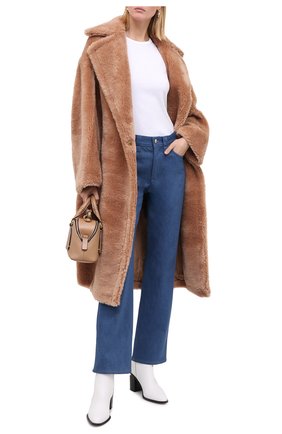 Женская шуба из экомеха FORTE DEI MARMI COUTURE бежевого цвета по цене 89950 руб., арт. 20WF7501-02 | Фото 2 Женская шуба из экомеха FORTE DEI MARMI COUTURE бежевого цвета, арт. 20WF7501-02 | Фото 2