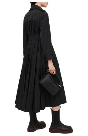 Женский тренч REDVALENTINO черного цвета по цене 76500 руб., арт. UR0CA00G/5KH | Фото 2 Женский тренч REDVALENTINO черного цвета, арт. UR0CA00G/5KH | Фото 2