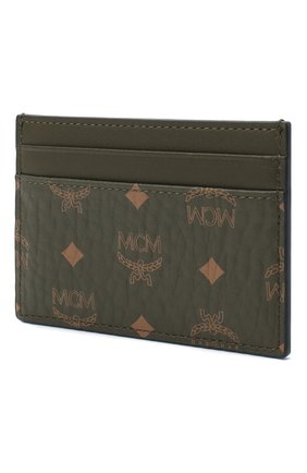 Женский кожаный футляр для кредитных карт original MCM хаки цвета по цене 11000 руб., арт. MXA AAVI01 | Фото 2 Женский кожаный футляр для кредитных карт original MCM хаки цвета, арт. MXA AAVI01 | Фото 2