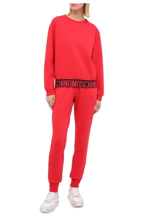 Женская хлопковый свитшот MOSCHINO UNDERWEAR WOMAN красного цвета по цене 22450 руб., арт. A1739/9029 | Фото 2 Женская хлопковый свитшот MOSCHINO UNDERWEAR WOMAN красного цвета, арт. A1739/9029 | Фото 2
