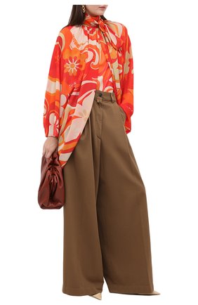 Женская блузка DRIES VAN NOTEN оранжевого цвета по цене 96350 руб., арт. 202-30718-1062 | Фото 2 Женская блузка DRIES VAN NOTEN оранжевого цвета, арт. 202-30718-1062 | Фото 2