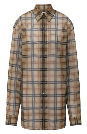 Женская рубашка DRIES VAN NOTEN коричневого цвета по цене 44600 руб., арт. 202-30739-1061 | Фото 1 Женская рубашка DRIES VAN NOTEN коричневого цвета, арт. 202-30739-1061 | Фото 1