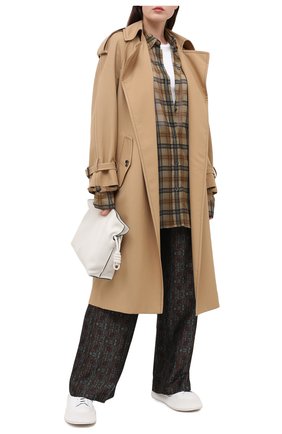 Женская рубашка DRIES VAN NOTEN коричневого цвета по цене 44600 руб., арт. 202-30739-1061 | Фото 2 Женская рубашка DRIES VAN NOTEN коричневого цвета, арт. 202-30739-1061 | Фото 2