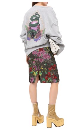 Женская хлопковый свитшот DRIES VAN NOTEN серого цвета по цене 27950 руб., арт. 202-31194-1620 | Фото 2 Женская хлопковый свитшот DRIES VAN NOTEN серого цвета, арт. 202-31194-1620 | Фото 2