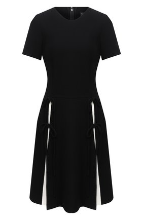 Женское шерстяное платье OSCAR DE LA RENTA черного цвета по цене 185500 руб., арт. 20PN278STW | Фото 1 Женское шерстяное платье OSCAR DE LA RENTA черного цвета, арт. 20PN278STW | Фото 1
