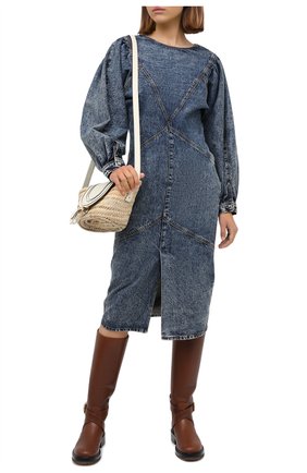 Женское джинсовое платье ISABEL MARANT синего цвета по цене 62450 руб., арт. R01784-20A021I/UDREA | Фото 2 Женское джинсовое платье ISABEL MARANT синего цвета, арт. R01784-20A021I/UDREA | Фото 2