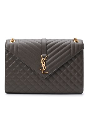 Женская сумка classic large SAINT LAURENT темно-серого цвета по цене 179500 руб., арт. 600166/B0W91 | Фото 1 Женская сумка classic large SAINT LAURENT темно-серого цвета, арт. 600166/B0W91 | Фото 1
