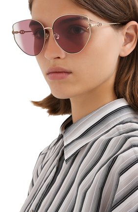 Женские солнцезащитные очки DIOR розового цвета по цене 29950 руб., арт. DI0RGIPSY1 000 9R | Фото 2 Женские солнцезащитные очки DIOR розового цвета, арт. DI0RGIPSY1 000 9R | Фото 2