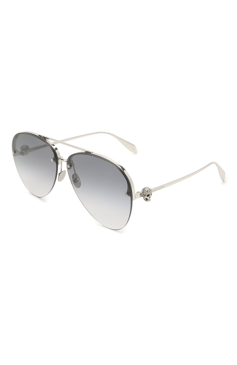 Женские солнцезащитные очки ALEXANDER MCQUEEN синего цвета, арт. AM0270S 001 | Фото 1
