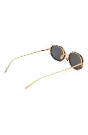 Женские солнцезащитные очки LINDA FARROW коричневого цвета, арт. LFL1084C2 SUN | Фото 4 (Тип очков: С/з; Оптика Гендер: оптика-женское; Очки форма: Овальные)