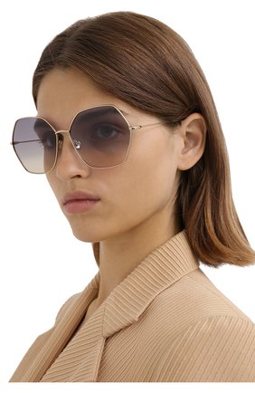 Женские солнцезащитные очки DIOR сиреневого цвета по цене 27200 руб., арт. DI0RSTELLAIRE8 J5G FF | Фото 2 Женские солнцезащитные очки DIOR сиреневого цвета, арт. DI0RSTELLAIRE8 J5G FF | Фото 2