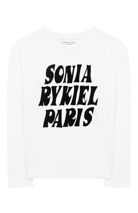 Детская хлопковый лонгслив SONIA RYKIEL ENFANT белого цвета по цене 6740 руб., арт. 20W1TS24 | Фото 1 Детская хлопковый лонгслив SONIA RYKIEL ENFANT белого цвета, арт. 20W1TS24 | Фото 1