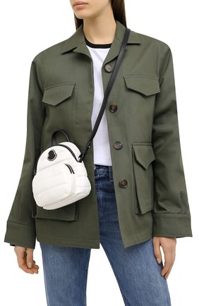 Женский рюкзак kilia small MONCLER белого цвета по цене 40500 руб., арт. F2-09B-5L600-10-02SJN | Фото 2 Женский рюкзак kilia small MONCLER белого цвета, арт. F2-09B-5L600-10-02SJN | Фото 2