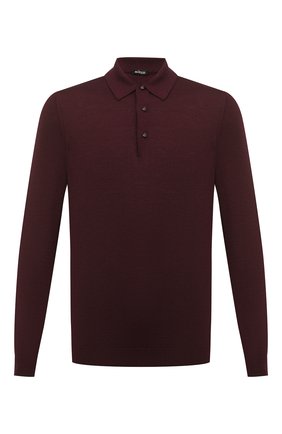 Мужское поло из кашемира и шелка KITON бордового цвета по цене 137000 руб., арт. UK05 | Фото 1 Мужское поло из кашемира и шелка KITON бордового цвета, арт. UK05 | Фото 1