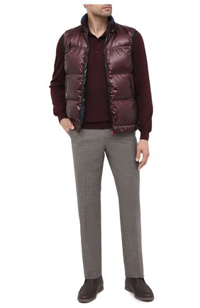 Мужское поло из кашемира и шелка KITON бордового цвета по цене 137000 руб., арт. UK05 | Фото 2 Мужское поло из кашемира и шелка KITON бордового цвета, арт. UK05 | Фото 2