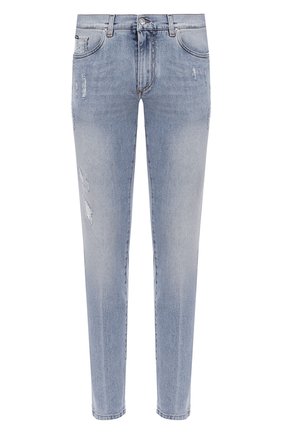 Мужские джинсы DOLCE & GABBANA голубого цвета по цене 57400 руб., арт. GY07CD/G8CT4 | Фото 1 Мужские джинсы DOLCE & GABBANA голубого цвета, арт. GY07CD/G8CT4 | Фото 1