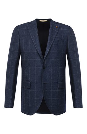 Мужской шерстяной пиджак SARTORIA LATORRE голубого цвета по цене 52450 руб., арт. G0I7EF Q80624 | Фото 1 Мужской шерстяной пиджак SARTORIA LATORRE голубого цвета, арт. G0I7EF Q80624 | Фото 1