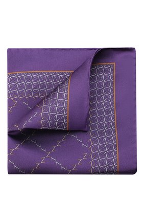 Мужской шелковый платок ZILLI фиолетового цвета по цене 7830 руб., арт. 51200/HANDKERCHIEF | Фото 1 Мужской шелковый платок ZILLI фиолетового цвета, арт. 51200/HANDKERCHIEF | Фото 1 (Материал: Текстиль)