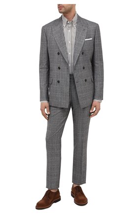 Мужская хлопковая рубашка BRUNELLO CUCINELLI хаки цвета по цене 34500 руб., арт. MR6720068 | Фото 2 Мужская хлопковая рубашка BRUNELLO CUCINELLI хаки цвета, арт. MR6720068 | Фото 2