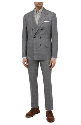 Мужской шерстяной костюм BRUNELLO CUCINELLI серого цвета по цене 327500 руб., арт. ML4877BPZA | Фото 1 Мужской шерстяной костюм BRUNELLO CUCINELLI серого цвета, арт. ML4877BPZA | Фото 1