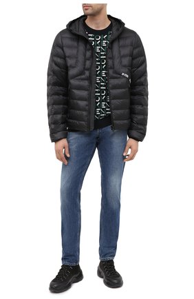 Мужская утепленная куртка DIESEL черного цвета по цене 25150 руб., арт. A00699/0GBAD | Фото 2 Мужская утепленная куртка DIESEL черного цвета, арт. A00699/0GBAD | Фото 2