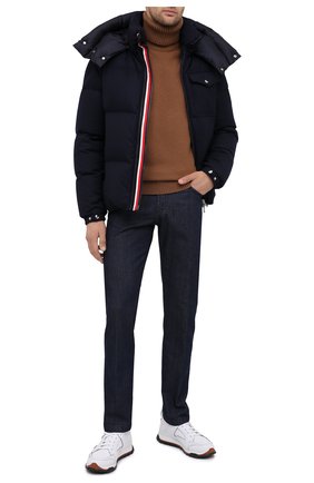 Мужская пуховая куртка badymore MONCLER темно-синего цвета по цене 119700 руб., арт. F2-091-1A550-00-54272 | Фото 2 Мужская пуховая куртка badymore MONCLER темно-синего цвета, арт. F2-091-1A550-00-54272 | Фото 2