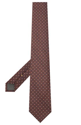 Мужской шелковый галстук CANALI коричневого цвета по цене 10550 руб., арт. 70/HJ02853 | Фото 2 Мужской шелковый галстук CANALI коричневого цвета, арт. 70/HJ02853 | Фото 2