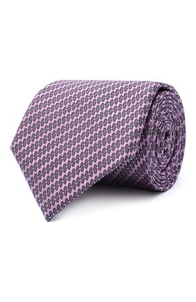 Мужской шелковый галстук CANALI сиреневого цвета по цене 11900 руб., арт. 24/HJ02841 | Фото 1 Мужской шелковый галстук CANALI сиреневого цвета, арт. 24/HJ02841 | Фото 1
