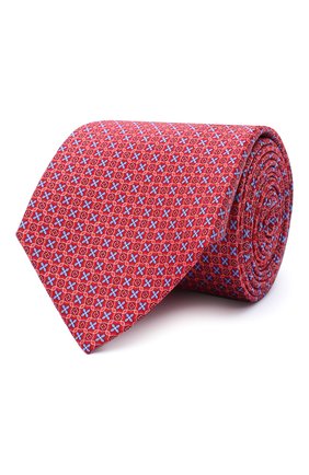 Мужской шелковый галстук CANALI красного цвета по цене 16050 руб., арт. 18/HS02950 | Фото 1 Мужской шелковый галстук CANALI красного цвета, арт. 18/HS02950 | Фото 1