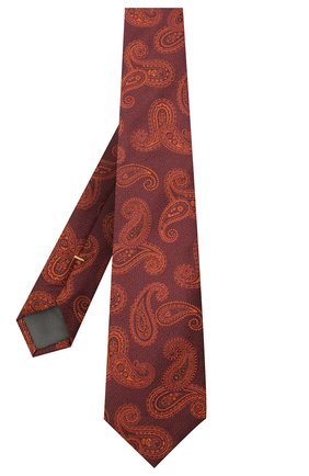 Мужской шелковый галстук CANALI оранжевого цвета по цене 10550 руб., арт. 18/HJ02880 | Фото 2 Мужской шелковый галстук CANALI оранжевого цвета, арт. 18/HJ02880 | Фото 2