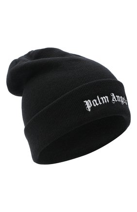 Мужская шерстяная шапка PALM ANGELS черного цвета по цене 15600 руб., арт. PMLC010E20KNI0011001 | Фото 1 Мужская шерстяная шапка PALM ANGELS черного цвета, арт. PMLC010E20KNI0011001 | Фото 1