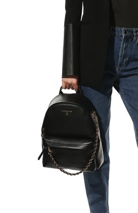 Женский рюкзак slater medium MICHAEL MICHAEL KORS черного цвета по цене 31200 руб., арт. 30T0G04B1L | Фото 2 Женский рюкзак slater medium MICHAEL MICHAEL KORS черного цвета, арт. 30T0G04B1L | Фото 2