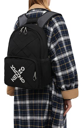Женский рюкзак active kenzo sport KENZO черного цвета, арт. FA65SA213F21 | Фото 2 (Материал: Текстиль; Стили: Спорт, Кэжуэл; Размер: large)